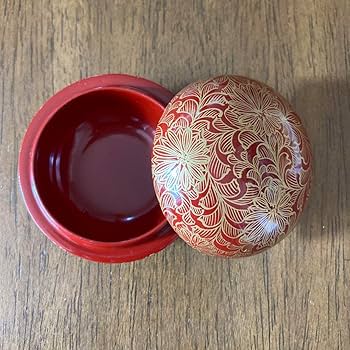 琉球漆器 漆器 Amazon.co.jp: 琉球漆器 べんぼう 沈金 草花文 香合 香蓋 沖縄